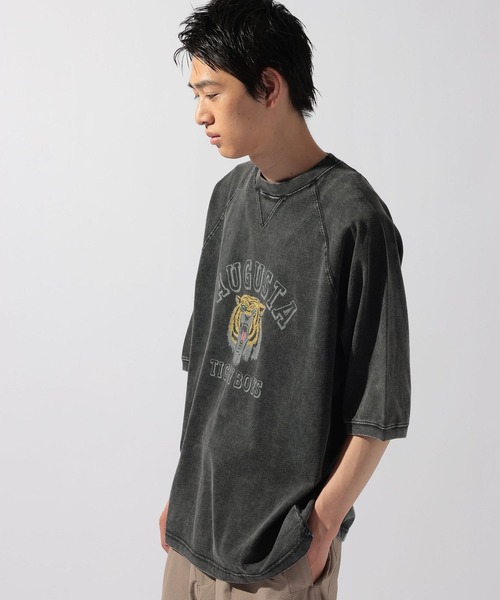 SCREEN STARS(スクリーンスターズ)の「【SCREEN STARS(スクリーンスターズ)】別注ヴィンテージラグランスリーブTシャツ(Tシャツ/カットソー・メンズ・チャコール/レッド/ベージュ・MEDIUM/LARGE)」の6枚目の写真