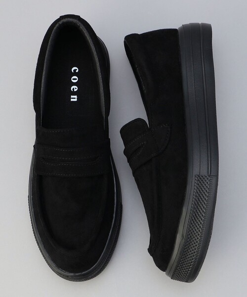 coen（コーエン）の「〈MENS〉スエード調 スニーカーソールローファー（ローファー・メンズ・その他1/ブラック・25.5cm/26.5cm/27.5cm）」の5枚目の写真