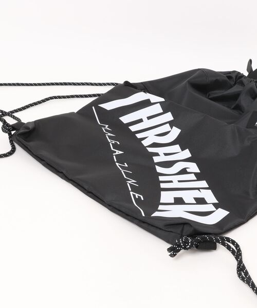 THRASHER(スラッシャー)の「【RES】【THRASHER】ナップサック(バックパック/リュック・メンズ・ブラック×ホワイト・FREE)」の17枚目の写真