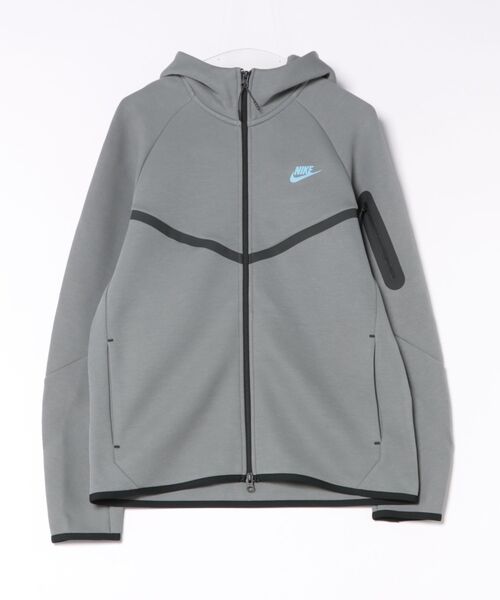 NIKE(ナイキ)の「NIKE ナイキ M TCH FLC FZ HOODIE テックフリース フルジップジャケット HV0950 085SMKGRY/FBBLU(パーカー・メンズ・グレー・XX-LARGE/X-LARGE/LARGE/MEDIUM/SMALL/X-SMALL)」の1枚目の写真