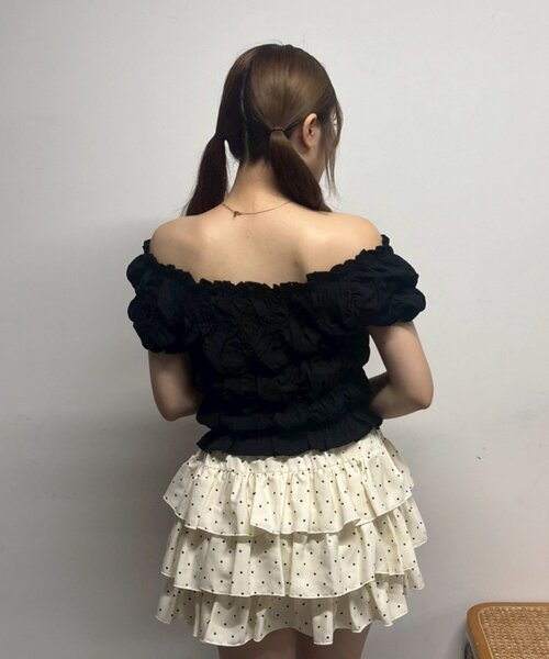 Another Branch olive des olive(アナザーブランチオリーブデオリーブ)の「【ANOTHER BRANCH】シャーリングブラウス(シャツ/ブラウス・レディース・ブラック/ブラウン/オフホワイト/イエロー・FREE)」の12枚目の写真