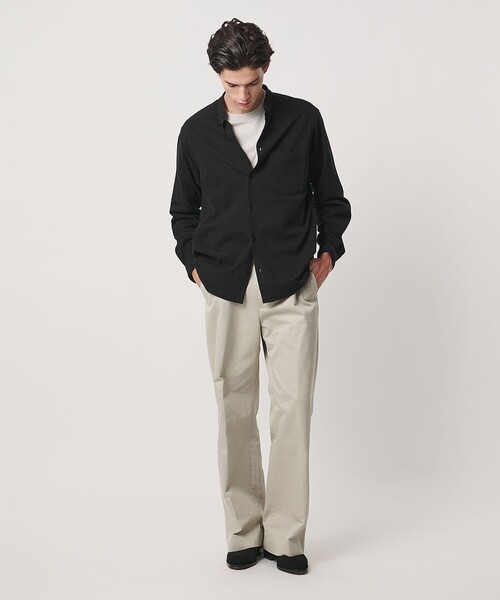 UNITED ARROWS(ユナイテッドアローズ)の「スエーディージャージ バンドカラーシャツ(シャツ/ブラウス・メンズ・モカ/ブラック・L/XL/S/M)」の7枚目の写真