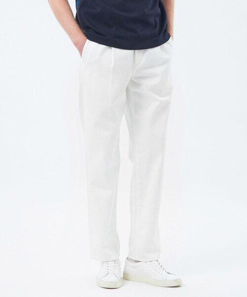 MACKINTOSH PHILOSOPHY(マッキントッシュ フィロソフィー)の「【WEEKENDER】ワンタックテーパード 10ozデニム(その他パンツ・メンズ・ホワイト/チャコールグレー・38/40)」の1枚目の写真