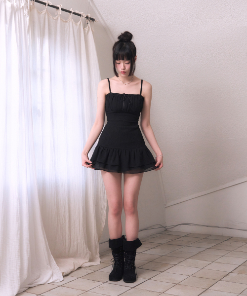REISE MIYA（レイズミヤ）の「フェアリーシャシャミニドレス[ブラック]（ワンピース・レディース・その他・SMALL/MEDIUM）」の6枚目の写真
