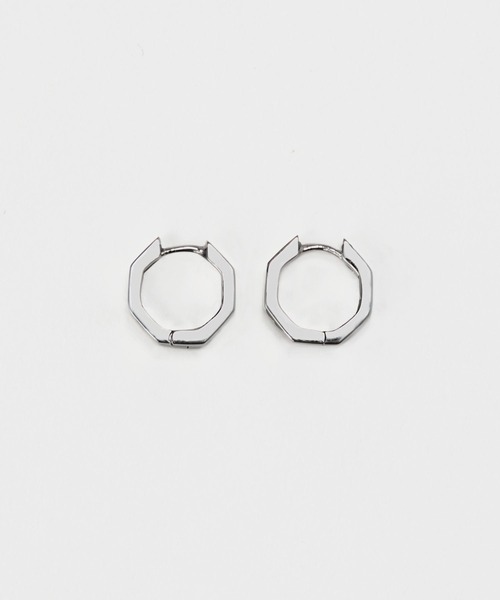 JUPITER(ジュピター)の「【SV】オクタゴンミニマルフープピアス ニッケルフリー(ピアス(両耳用)・レディース・ゴールド/シルバー・FREE)」の9枚目の写真