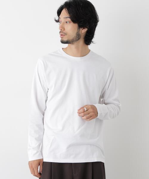 NANO universe（ナノユニバース）の「Anti Soaked(R) 汗染み防止 クルーネックTシャツ（Tシャツ/カットソー・メンズ・ホワイト/チャコール/ブラック・L/S/M/XL）」の2枚目の写真