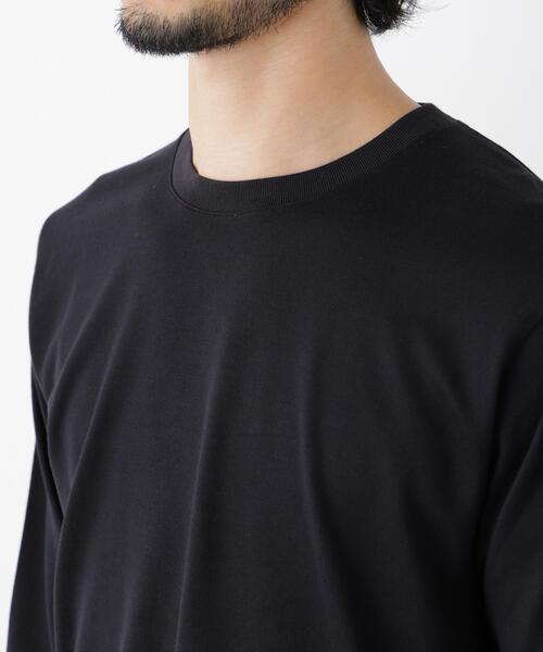 NANO universe（ナノユニバース）の「Anti Soaked(R) 汗染み防止 クルーネックTシャツ（Tシャツ/カットソー・メンズ・ホワイト/チャコール/ブラック・L/S/M/XL）」の4枚目の写真
