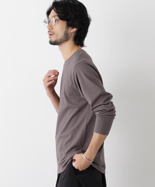 NANO universe（ナノユニバース）の「Anti Soaked(R) 汗染み防止 クルーネックTシャツ（Tシャツ/カットソー・メンズ・ホワイト/チャコール/ブラック・L/S/M/XL）」の9枚目の写真
