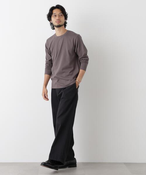 NANO universe（ナノユニバース）の「Anti Soaked(R) 汗染み防止 クルーネックTシャツ（Tシャツ/カットソー・メンズ・ホワイト/チャコール/ブラック・L/S/M/XL）」の12枚目の写真