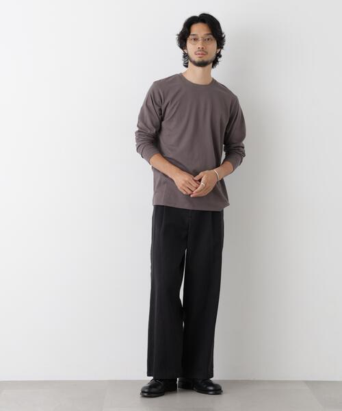 NANO universe（ナノユニバース）の「Anti Soaked(R) 汗染み防止 クルーネックTシャツ（Tシャツ/カットソー・メンズ・ホワイト/チャコール/ブラック・L/S/M/XL）」の13枚目の写真