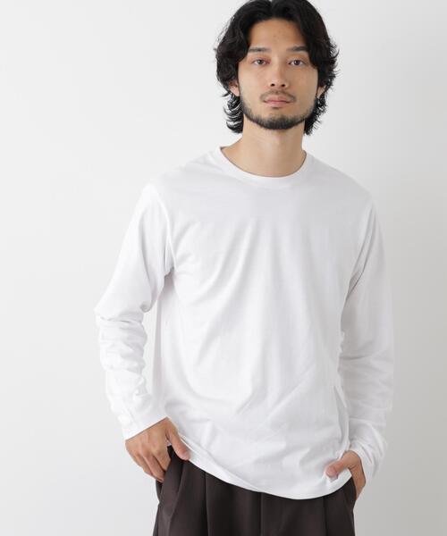 NANO universe（ナノユニバース）の「Anti Soaked(R) 汗染み防止 クルーネックTシャツ（Tシャツ/カットソー・メンズ・ホワイト/チャコール/ブラック・L/S/M/XL）」の15枚目の写真
