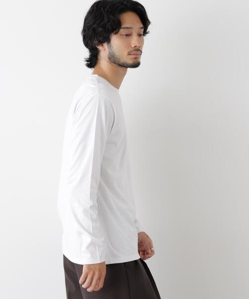 NANO universe（ナノユニバース）の「Anti Soaked(R) 汗染み防止 クルーネックTシャツ（Tシャツ/カットソー・メンズ・ホワイト/チャコール/ブラック・L/S/M/XL）」の16枚目の写真