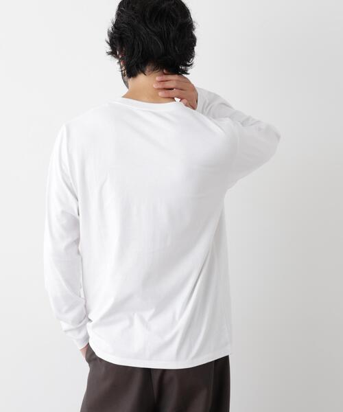 NANO universe（ナノユニバース）の「Anti Soaked(R) 汗染み防止 クルーネックTシャツ（Tシャツ/カットソー・メンズ・ホワイト/チャコール/ブラック・L/S/M/XL）」の17枚目の写真