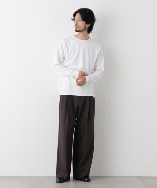 NANO universe（ナノユニバース）の「Anti Soaked(R) 汗染み防止 クルーネックTシャツ（Tシャツ/カットソー・メンズ・ホワイト/チャコール/ブラック・L/S/M/XL）」の19枚目の写真