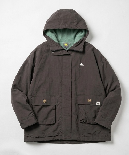 LOGOS(ロゴス)の「2026AW LOGOS/ロゴス 撥水 ナイロンタスラン 裏配色フリース マウンテンパーカー(ナイロンジャケット・レディース・モスグリーン/カーキ/スミクロ/ベージュ・LL/L/M)」の1枚目の写真