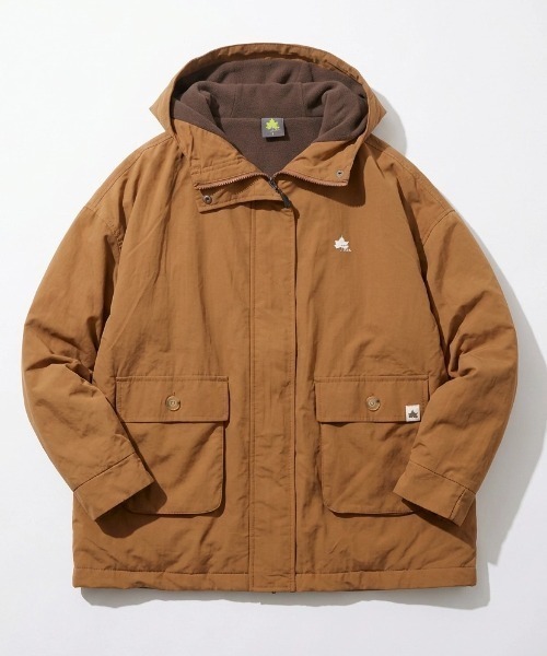 LOGOS(ロゴス)の「2026AW LOGOS/ロゴス 撥水 ナイロンタスラン 裏配色フリース マウンテンパーカー(ナイロンジャケット・レディース・モスグリーン/カーキ/スミクロ/ベージュ・LL/L/M)」の8枚目の写真