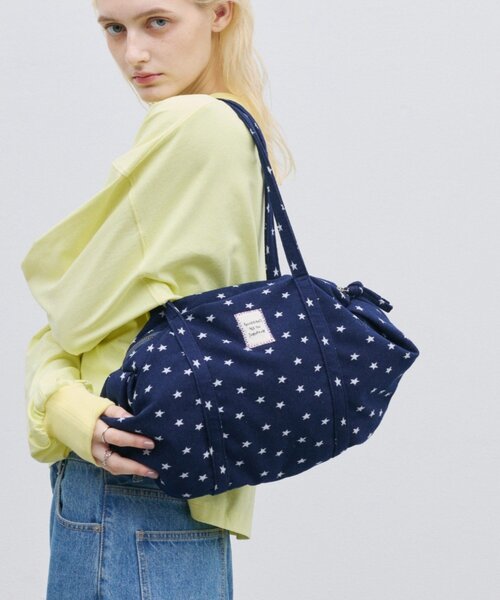 CIAOPANIC TYPY(チャオパニックティピー)の「ジャガード星柄ボストンバッグ(ボストンバッグ・レディース・グレー/ネイビー/ブラウン・ONE SIZE)」の3枚目の写真