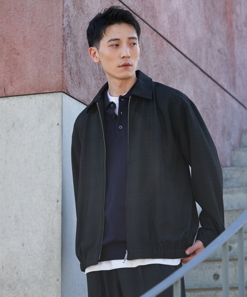 URBAN RESEARCH DOORS(アーバンリサーチドアーズ)の「『UR TECH』 完声ジップブルゾン(ブルゾン・メンズ・ブラック/ブラウン/チェック・LARGE/X-LARGE/MEDIUM)」の3枚目の写真