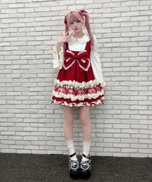 Ank Rouge（アンクルージュ）の「ショートケーキの夢ワンピース（ワンピース・レディース・ピンク/レッド・M）」の19枚目の写真
