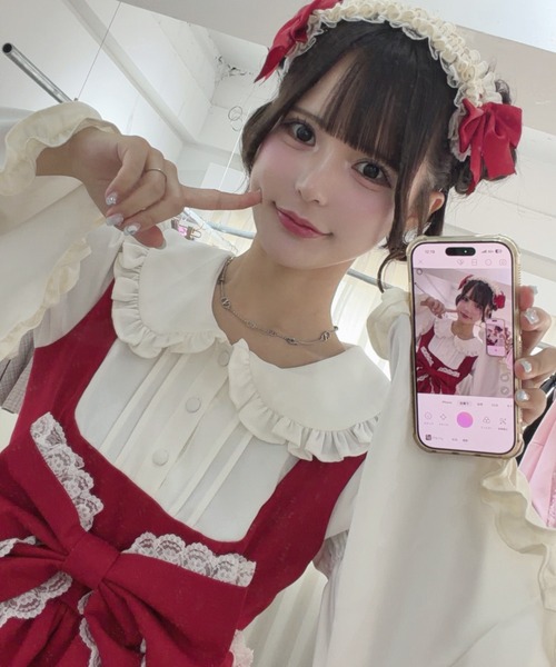 Ank Rouge（アンクルージュ）の「ショートケーキの夢ワンピース（ワンピース・レディース・ピンク/レッド・M）」の14枚目の写真