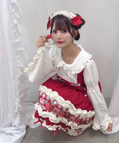 Ank Rouge（アンクルージュ）の「ショートケーキの夢ワンピース（ワンピース・レディース・ピンク/レッド・M）」の15枚目の写真