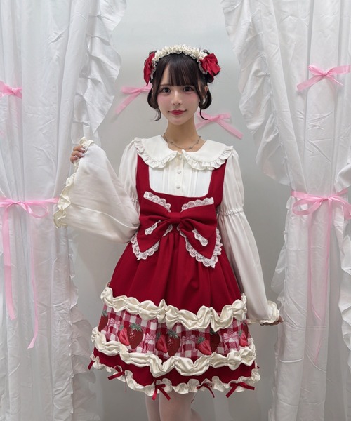 Ank Rouge（アンクルージュ）の「ショートケーキの夢ワンピース（ワンピース・レディース・ピンク/レッド・M）」の16枚目の写真