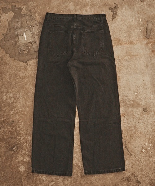 Chick（チック）の「Washed Vintage-Like Denim Pants / ウォッシュ加工 ヴィンテージライクデニムパンツ メンズ 夏物 夏服（デニムパンツ・メンズ・ブラック・M）」の5枚目の写真
