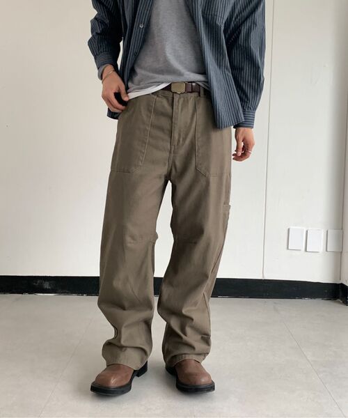 FABREGAT(ファブレガ)の「ビーチバッグ カーブチノパンツ (カーキブラウン)(その他パンツ・メンズ・その他・1/2/3/4)」の3枚目の写真