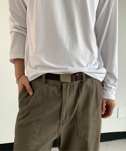 FABREGAT(ファブレガ)の「ビーチバッグ カーブチノパンツ (カーキブラウン)(その他パンツ・メンズ・その他・1/2/3/4)」の5枚目の写真
