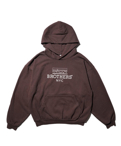 68&brothers(シックスティエイトアンドブラザーズ)の「68&BROTHERS / HE LOGO PULLOVER SWEAT HOODIE(パーカー・メンズ・キャメル/ブラック/ダークブラウン・MEDIUM/LARGE/X-LARGE)」の2枚目の写真