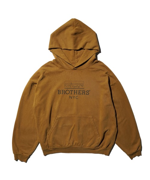 68&brothers(シックスティエイトアンドブラザーズ)の「68&BROTHERS / HE LOGO PULLOVER SWEAT HOODIE(パーカー・メンズ・キャメル/ブラック/ダークブラウン・MEDIUM/LARGE/X-LARGE)」の3枚目の写真