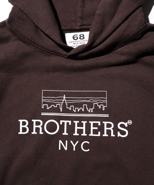 68&brothers(シックスティエイトアンドブラザーズ)の「68&BROTHERS / HE LOGO PULLOVER SWEAT HOODIE(パーカー・メンズ・キャメル/ブラック/ダークブラウン・MEDIUM/LARGE/X-LARGE)」の22枚目の写真
