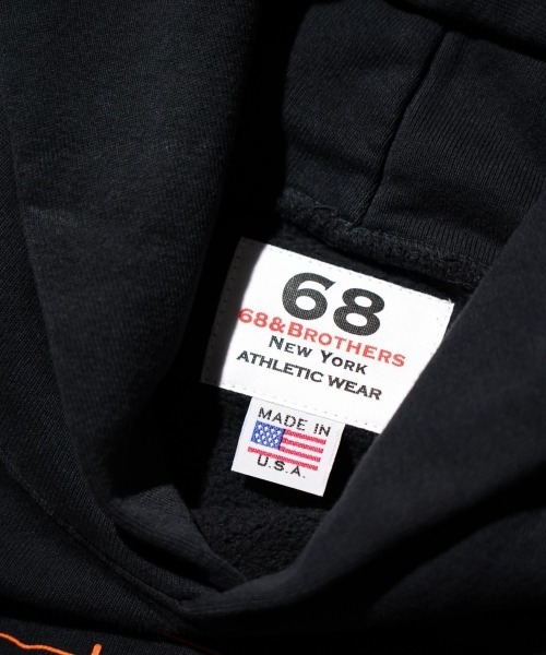 68&brothers(シックスティエイトアンドブラザーズ)の「68&BROTHERS / HE LOGO PULLOVER SWEAT HOODIE(パーカー・メンズ・キャメル/ブラック/ダークブラウン・MEDIUM/LARGE/X-LARGE)」の13枚目の写真