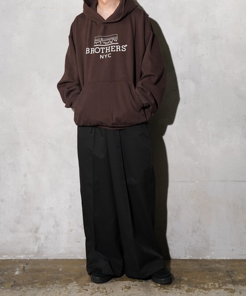 68&brothers(シックスティエイトアンドブラザーズ)の「68&BROTHERS / HE LOGO PULLOVER SWEAT HOODIE(パーカー・メンズ・キャメル/ブラック/ダークブラウン・MEDIUM/LARGE/X-LARGE)」の19枚目の写真