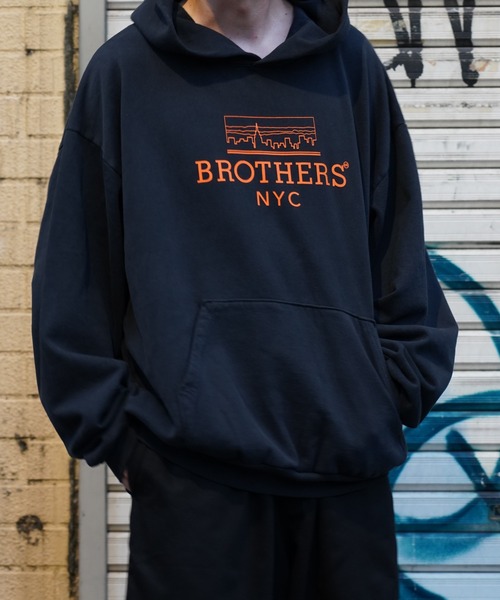 68&brothers(シックスティエイトアンドブラザーズ)の「68&BROTHERS / HE LOGO PULLOVER SWEAT HOODIE(パーカー・メンズ・キャメル/ブラック/ダークブラウン・MEDIUM/LARGE/X-LARGE)」の4枚目の写真