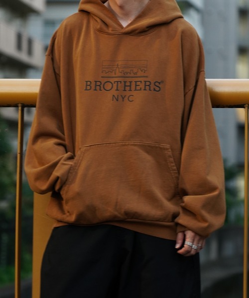 68&brothers(シックスティエイトアンドブラザーズ)の「68&BROTHERS / HE LOGO PULLOVER SWEAT HOODIE(パーカー・メンズ・キャメル/ブラック/ダークブラウン・MEDIUM/LARGE/X-LARGE)」の9枚目の写真