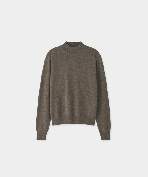 J'RIUM（ジェイリウム）の「カシミヤブレンド エッセンシャル モックネックニット ブラウン（ニット/セーター・メンズ・その他・SMALL/M/L/X-LARGE）」の2枚目の写真