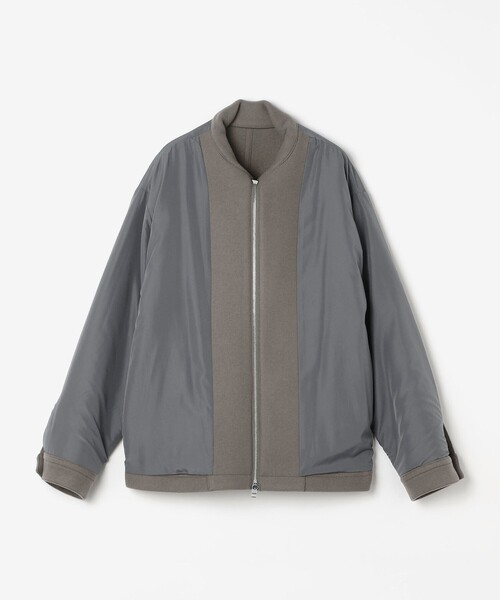 SHIPS any（シップス エニィ）の「PURE WOOL MELTON リラックス ジップアップ ブルゾン◆（ブルゾン・メンズ・ブラック/グレー/チャコールグレー・MEDIUM/LARGE）」の11枚目の写真