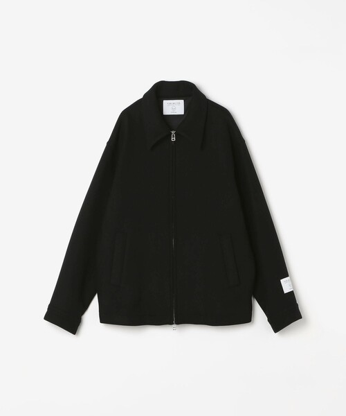 SHIPS any（シップス エニィ）の「PURE WOOL MELTON リラックス ジップアップ ブルゾン◆（ブルゾン・メンズ・ブラック/グレー/チャコールグレー・MEDIUM/LARGE）」の6枚目の写真