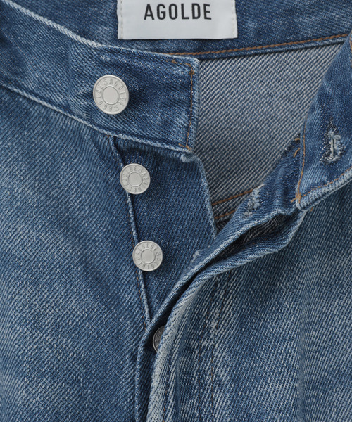 AGOLDE(エーゴールドイー)の「【AGOLDE/エーゴールドイー】Rounded Baggy Jean(デニムパンツ・レディース・インディゴブルー・26)」の3枚目の写真