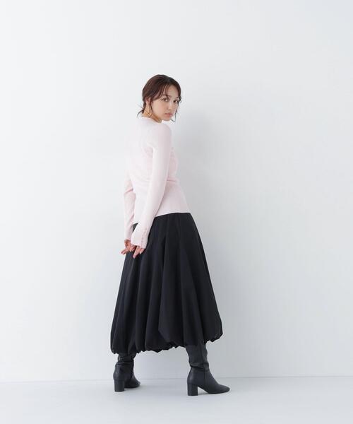 NATURAL BEAUTY BASIC(ナチュラルビューティーベーシック)の「ベーシックタートルニット(ニット/セーター・レディース・ピンク/レッド/オフホワイト/ネイビー・FREE)」の7枚目の写真
