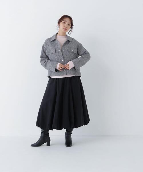 NATURAL BEAUTY BASIC(ナチュラルビューティーベーシック)の「ベーシックタートルニット(ニット/セーター・レディース・ピンク/レッド/オフホワイト/ネイビー・FREE)」の11枚目の写真