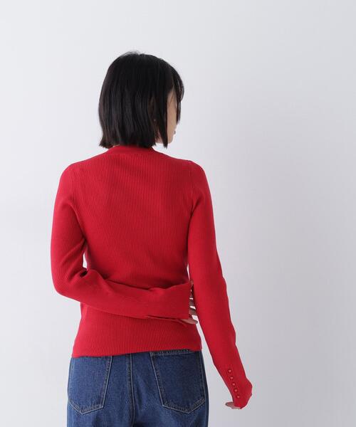 NATURAL BEAUTY BASIC(ナチュラルビューティーベーシック)の「ベーシックタートルニット(ニット/セーター・レディース・ピンク/レッド/オフホワイト/ネイビー・FREE)」の18枚目の写真