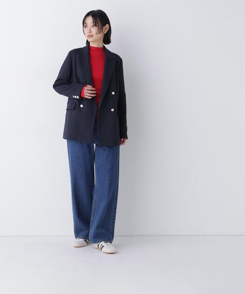 NATURAL BEAUTY BASIC(ナチュラルビューティーベーシック)の「ベーシックタートルニット(ニット/セーター・レディース・ピンク/レッド/オフホワイト/ネイビー・FREE)」の21枚目の写真