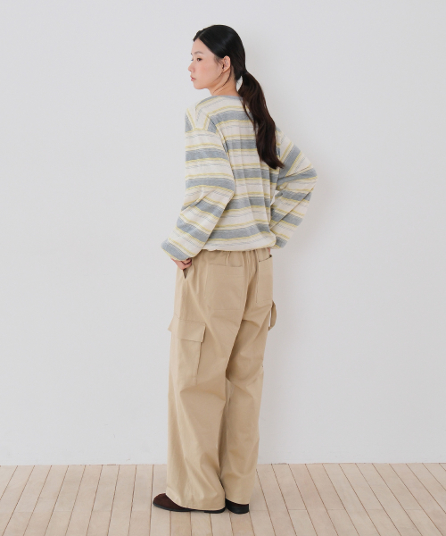 MOUI(モウイ)の「コットンテールパンツ(ベージュ)(その他パンツ・レディース・ベージュ・FREE)」の5枚目の写真