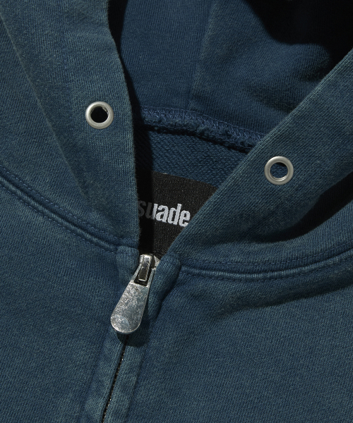 suade（スエード）の「CROPPED WASHED HOOD ZIP UP [DEEP GREEN]（パーカー・レディース・その他・LARGE/SMALL/MEDIUM）」の3枚目の写真