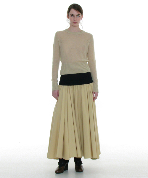 PARTIMENTO WOMEN(パルティメントウィメン)の「ボリュームフレアマキシスカート_クリーム(スカート・レディース・その他・SMALL/MEDIUM)」の3枚目の写真