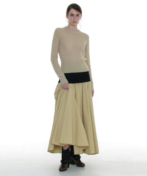 PARTIMENTO WOMEN(パルティメントウィメン)の「ボリュームフレアマキシスカート_クリーム(スカート・レディース・その他・SMALL/MEDIUM)」の5枚目の写真