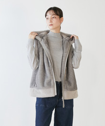 LOGEMENT DE CLAIRE（ロジュモンドクレール）の「エコミンクファー×ムートンベスト（その他アウター）」