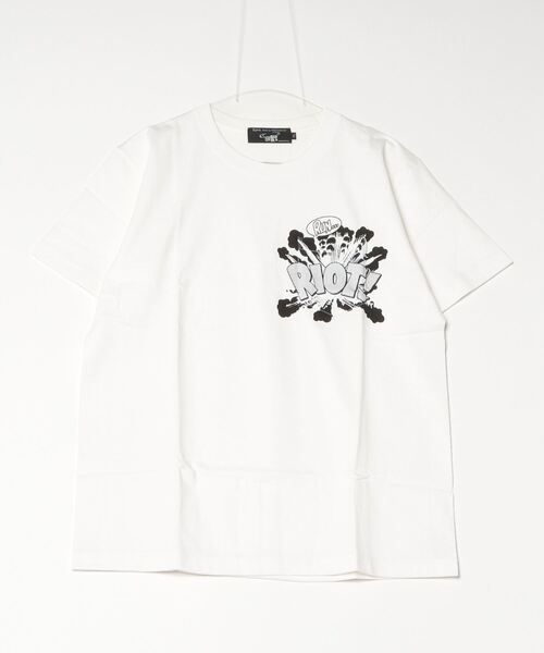Sync.(スィンク)の「Sync. 【D*FACE】 POCKET TEE "RIOT"(Tシャツ/カットソー・メンズ・ヘザーグレー/ブラック/ホワイト・LARGE/MEDIUM/X-LARGE/SMALL)」の1枚目の写真